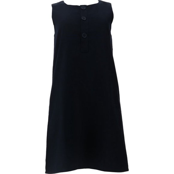 NWT LANDS' END LITTLE GIRL'S BUTTON FRONT A-LINE JUMPER CLASSIC NAVY 6 - Picture 1 of 11